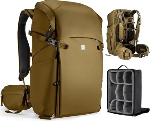 K&F Concept Star Wander Kamerarucksack 30L khaki