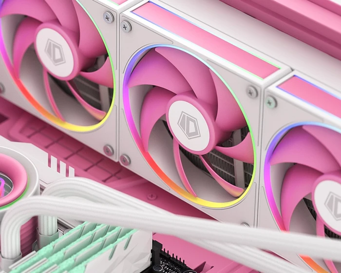 ID-Cooling AF-127-ARGB-Pink Trio, rosa, 120mm, 3er-Pack
