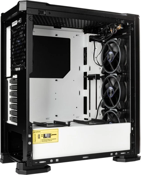 Zalman X3, schwarz, Glasfenster
