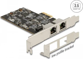 DeLOCK 2.5G LAN-Adapter, 2x RJ-45, PCIe 2.1 x2 (89392)