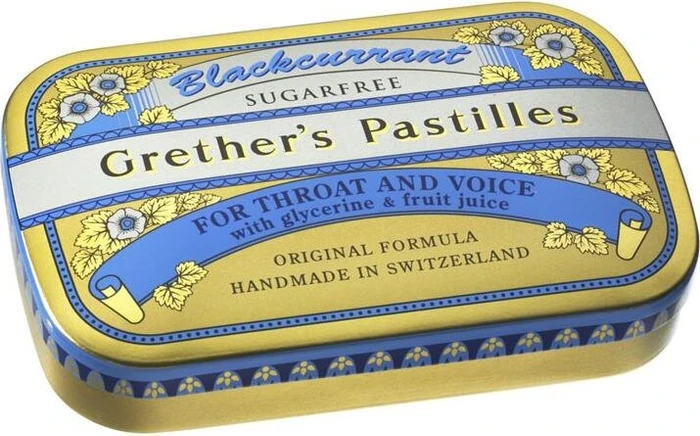 Grether's Pastillen Blackcurrant zuckerfrei, 60g