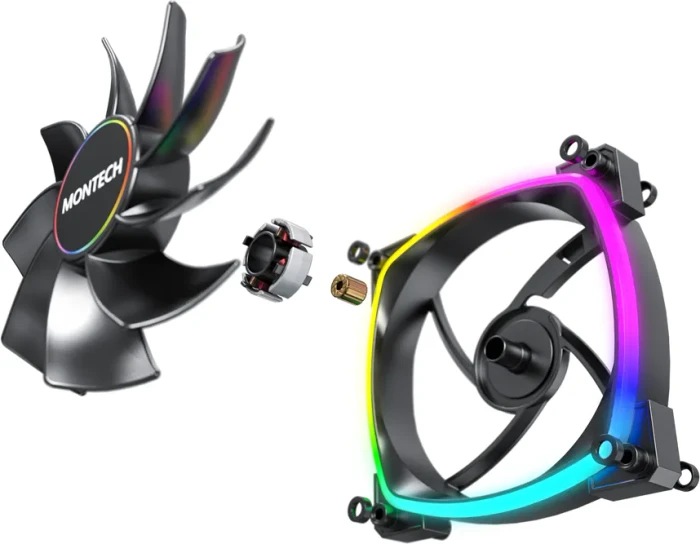 Montech RX140 PWM ARGB schwarz, 140mm