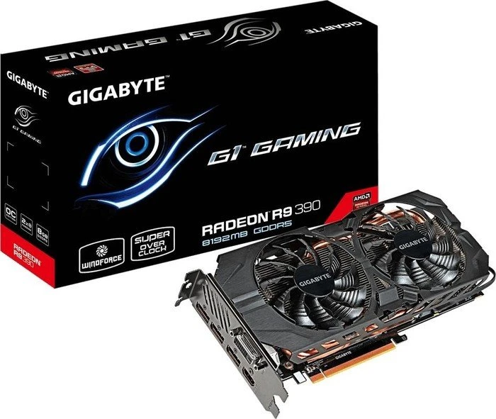 GIGABYTE Radeon R9 390 G1 Gaming, 8GB GDDR5, DVI, HDMI, 3x DP