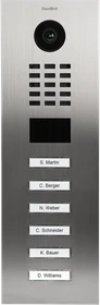 DoorBird D2106V IP Video Türstation, 6 Ruftasten, Edelstahl V2A, gebürstet