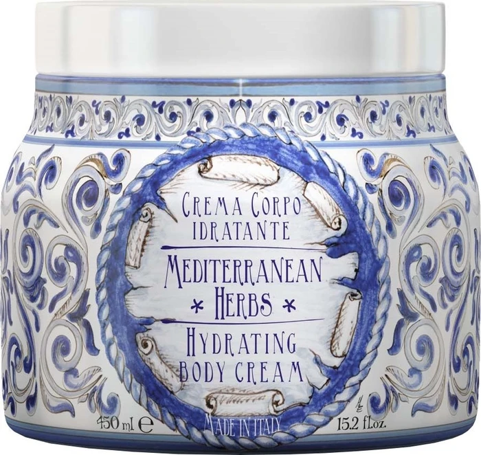 Rudy Profumi Le Maioliche Mediterran Herbs Hydrating Body Cream, 450ml