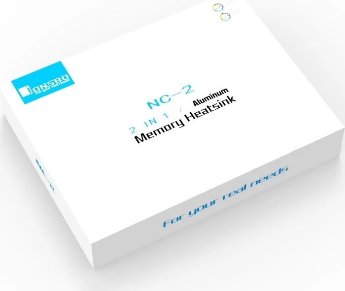 Jonsbo NC-2 RGB silber, RAM-Kühler, 2er-Pack