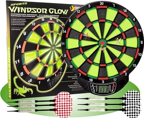 Best Sporting Windsor Glow in the Dark elektronische Dartscheibe
