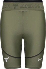 Under Armour Project Rock HeatGear Fahrradhose kurz tent/stone (Damen)