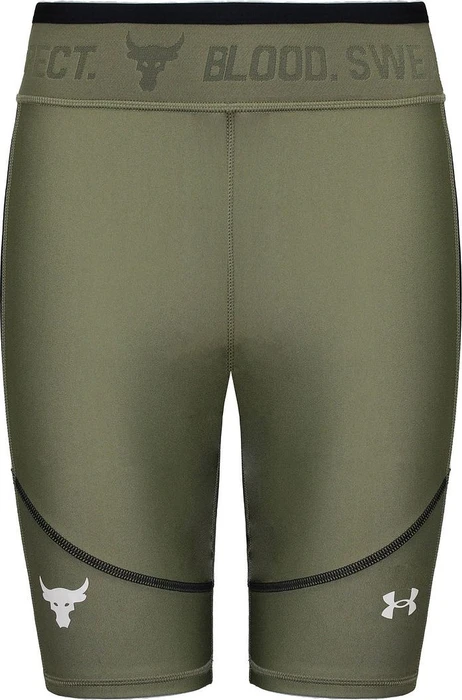 Under Armour Project Rock HeatGear Fahrradhose kurz tent/stone (Damen)