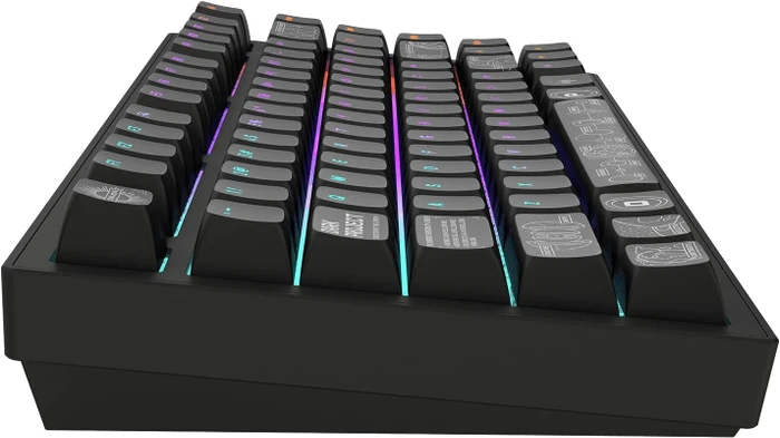 Dark Project ALU81A Terra Nova Wireless Gaming Keyboard, schwarz, LEDs RGB, g3ms Moonstone, USB/Bluetooth, US