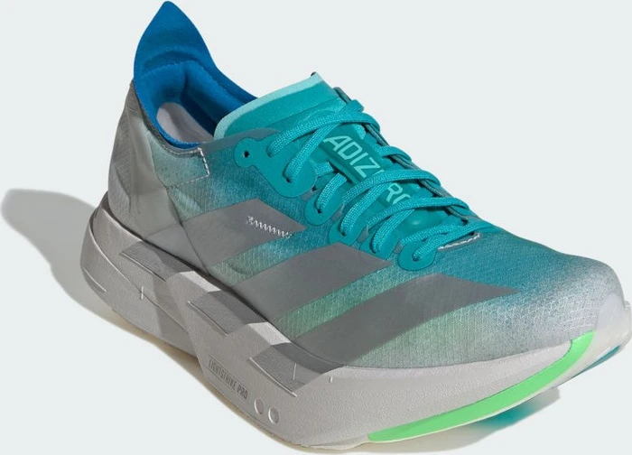 adidas Adizero Adios Pro 4 hi-res aqua/matte silver/grey one (Damen)
