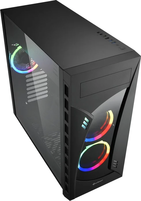 Sharkoon Night Shark RGB, Lüfter LED RGB, Glasfenster