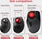 Elecom DEFT Pro M-DPT1MRBK Wireless Trackball schwarz/rote Kugel, Rechtshänder, USB/Bluetooth Vorschaubild