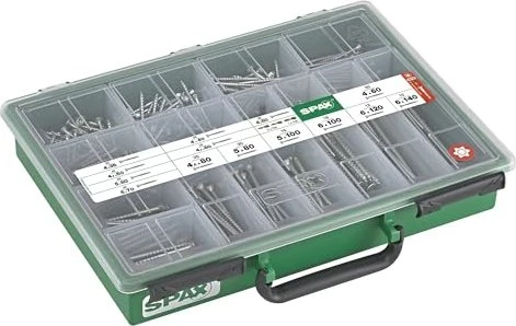 Spax WIROX T-STAR plus Schrauben-Sortiment, 384 Stück