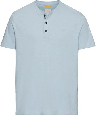 Camel Active Henley Organic Cotton T-Shirt kurzarm blau (Herren)