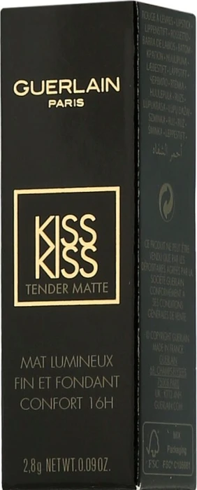 Guerlain KissKiss Tender Matte Lippenstift 910 wanted red, 2.8g