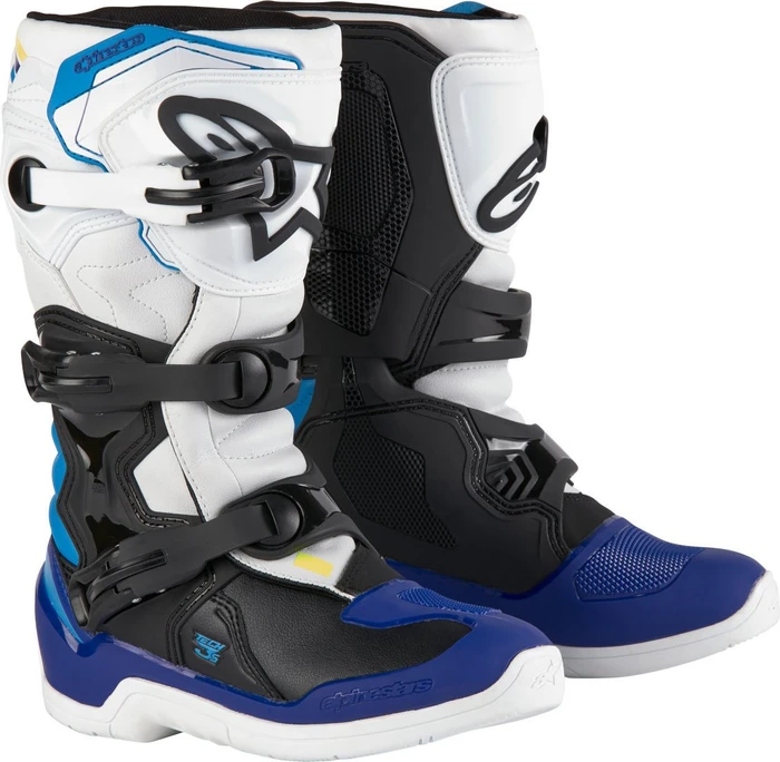Alpinestars Tech 3S Youth Motorradstiefel weiß/schwarz/blau