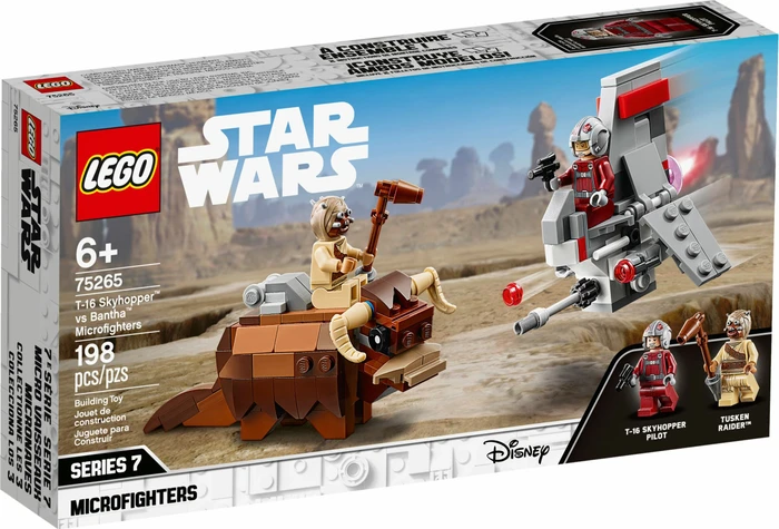 LEGO Star Wars Microfighters - T-16 Skyhopper vs Bantha