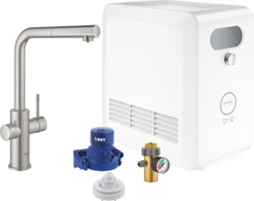 Grohe Blue Professional Starter Set L-Auslauf ausziehbar supersteel