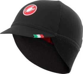Castelli Difesa Thermal Cap Unterziehmütze schwarz/rot