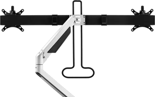 Fellowes Chicago Crossbar Monitorarm Dual weiß/schwarz