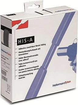 HellermannTyton Set 3:1, 5m, schwarz, 10er-Pack