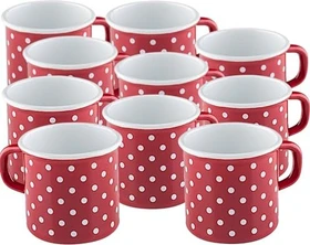 Riess Country Schnabeltopf 8cm 380ml pünktchenrot