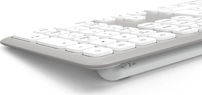 Hama WKM-550 Multi-Device-Tastatur-Maus-Set, weiß, USB/Bluetooth, DE