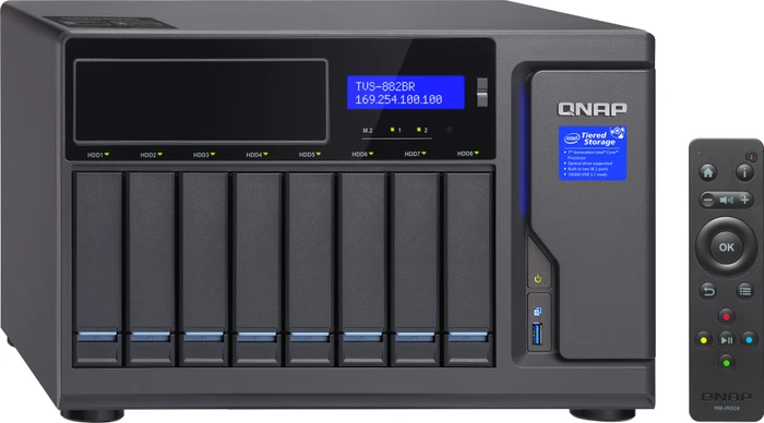 QNAP TVS-882BRT3-i5-16G 30TB, 16GB RAM, 4x RJ-45 1000Base-T, 4x Thunderbolt 3 / USB-C 3.1
