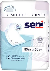 Seni Soft Super Bettschutzeinlage, 60x90cm, 5 Stück