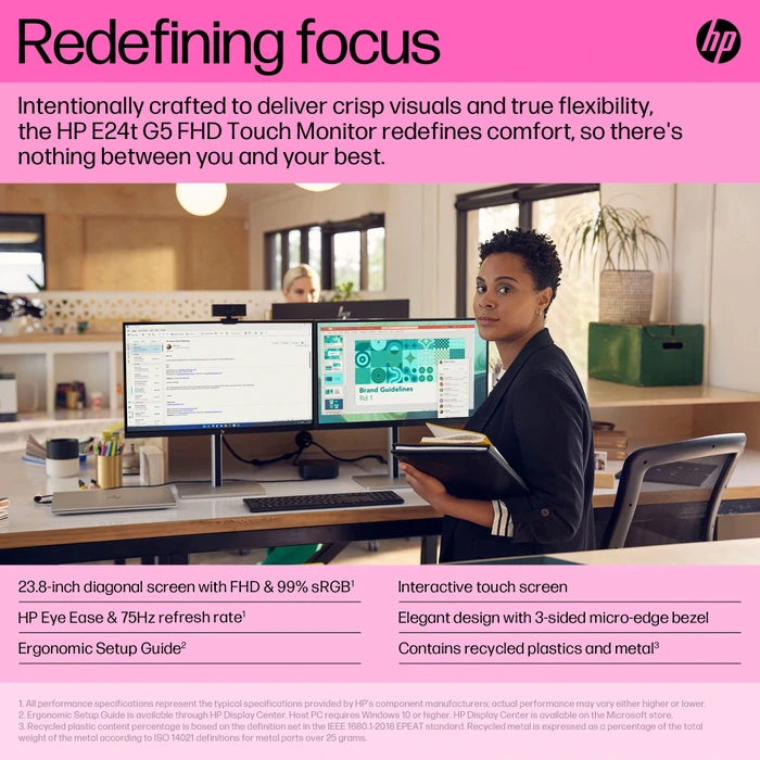 HP E24t G5, 23.8"