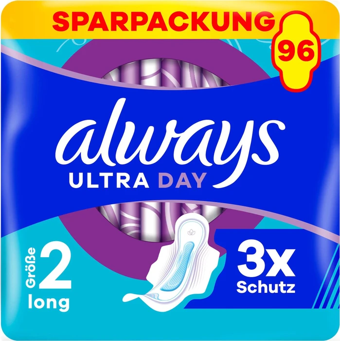 Always Ultra Long mit Flügeln (Größe 2) Damenbinden