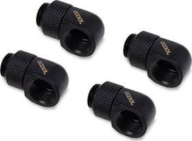 Alphacool Eiszapfen 90° L-Verbinder G1/4" AG auf G1/4" IG, deep black, 4er-Pack