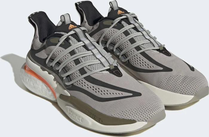 adidas Alphaboost V1 Sustainable Boost metal grey/screaming orange/olive strata