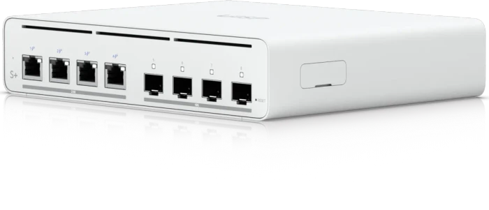 Ubiquiti UISP Switch Desktop 10G Managed Switch, 4x RJ-45, 4x SFP+, 160W passiv PoE