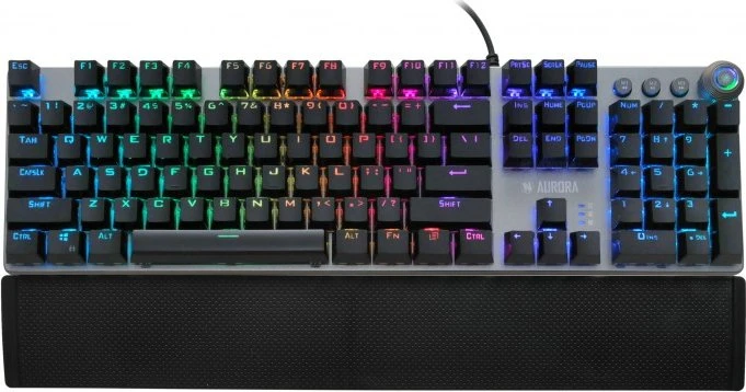 iBox Aurora K-4 Gaming, LEDs RGB, RED Switches, USB, US