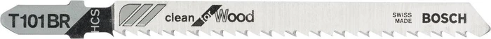 Bosch Professional T101BR HCS Clean for Wood Stichsägeblatt, 100mm, 25 Stück