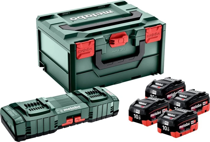 Metabo Starterset 18V, 10.0Ah, Li-Ionen/LiHD, 4 Akkus [40.0Ah] [720Wh]