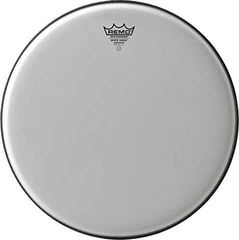 Remo Emperor White Suede 18"
