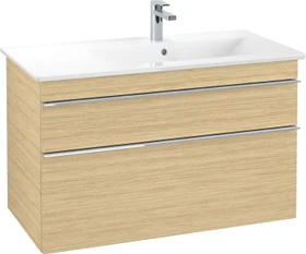 Villeroy & Boch Venticello Waschbeckenunterschrank für Becken rechts 2 Auszüge 953x590x477mm nordic oak/chrome