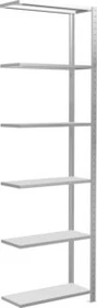 Schulte Lagertechnik Multiplus 150 Anbauregal 75x250x30cm lichtgrau