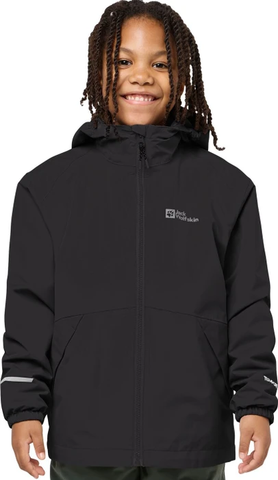 Jack Wolfskin Iceland 3in1 Funktionsjacke schwarz (Junior)