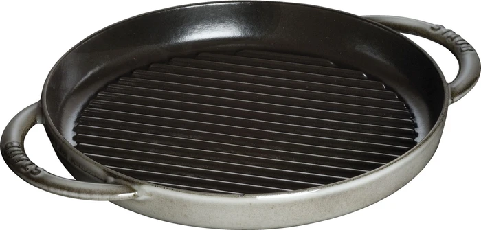 Zwilling Staub Grillpfanne rund 26cm grafitgrau