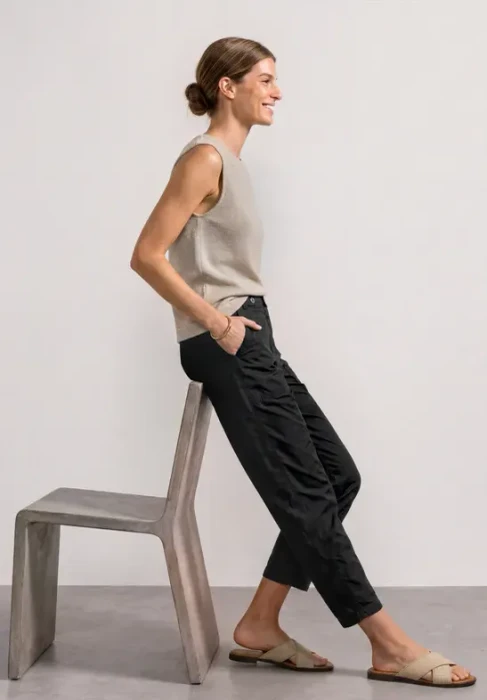 Street One Karlie High Waist Barrel Hose schwarz (Damen)