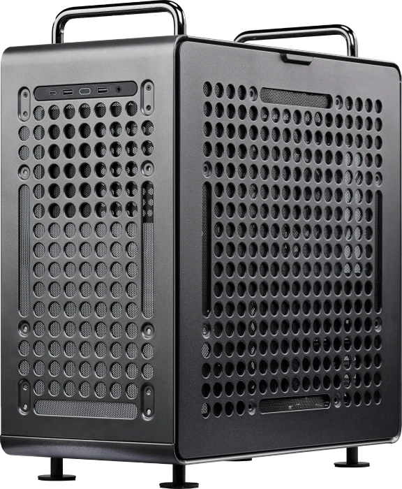 Cooler Master Qube 540 Stardust Iron, schwarz, Glasfenster