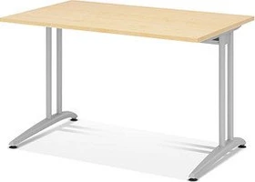 Hammerbacher Ergonomic B-Serie BS12/3 Schreibtisch 120x80cm Ahorn/silber