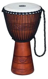 Meinl Original African Style Rope Tuned Wood Djembe Water Rhythm Series Large