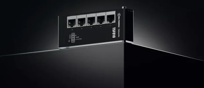 Teltonika TSF Industrial Railmount Switch, 5x RJ-45