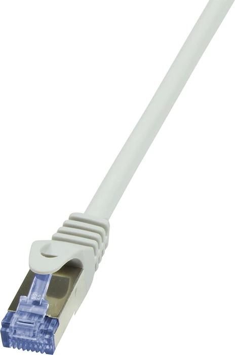LogiLink PrimeLine Patchkabel, Cat6a, S/FTP, RJ-45/RJ-45, 0.25m, grau