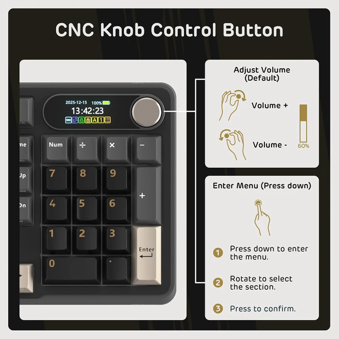 RK Royal Kludge S98, Phantom Black, 96%, hot-swap, RK Silent Purple, USB/Bluetooth, US